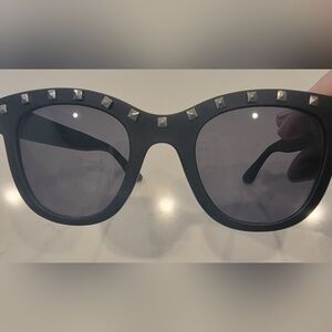 Cute black sunglasses with metal studs, like new!